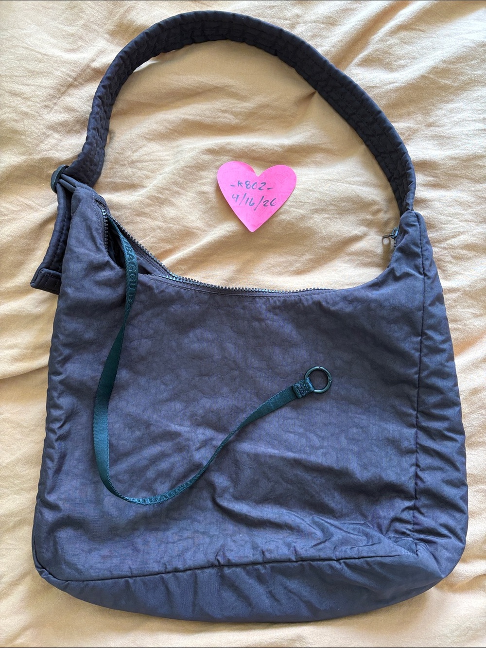 Used Chocolate Plum Baggu Nylon Shoulder Bag